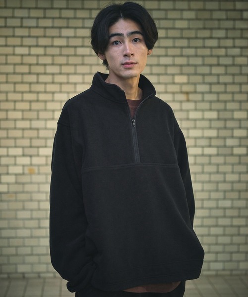 info. BEAUTY&YOUTH(インフォビューティアンドユース)の「<info. BEAUTY&YOUTH> フリース プルオーバー ブルゾン(その他アウター・メンズ・ケリー/ロイヤルブルー/ブラック/その他1・M/S/L)」の2枚目の写真