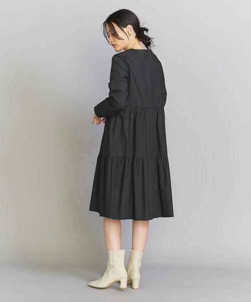 BEAUTY&YOUTH UNITED ARROWS（ビューティーアンドユースユナイテッドアローズ）の「コットン ティアード ミドル ワンピース -ウォッシャブル-（ワンピース・レディース・ブラック/オリーブ/オレンジ・FREE）」の16枚目の写真