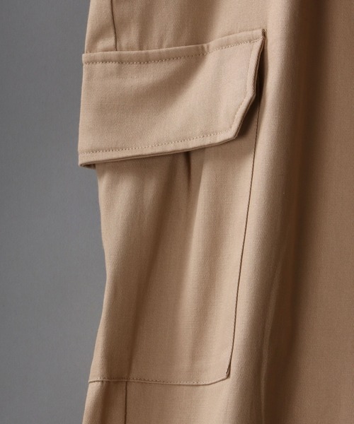 SITRY(シトリー)の「Heavy Twill Wide cargo Pants/ヘビーツイル タック ワイドカーゴ パンツ(カーゴパンツ・メンズ・カーキ/ブラック/ベージュ・M/L/LL)」の8枚目の写真