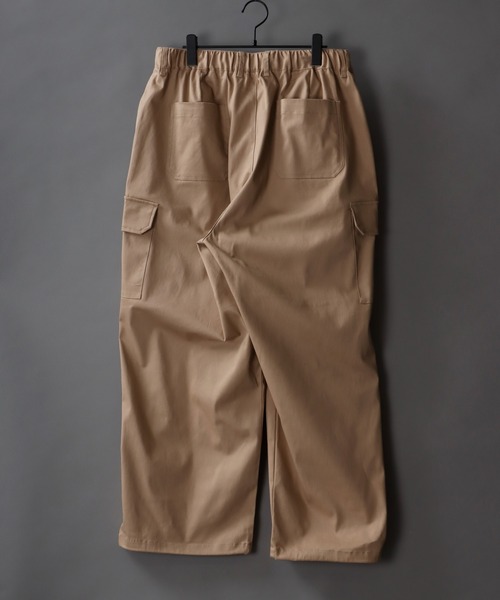 SITRY(シトリー)の「Heavy Twill Wide cargo Pants/ヘビーツイル タック ワイドカーゴ パンツ(カーゴパンツ・メンズ・カーキ/ブラック/ベージュ・M/L/LL)」の10枚目の写真