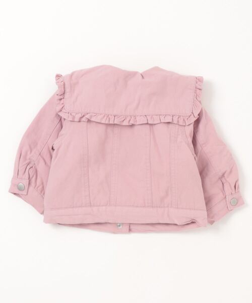 petit main（プティマイン）の「【リンク】フリルカラーデニムジャケット（デニムジャケット・キッズ・ピンク/ブルー・90cm/110cm/130cm/80ｃｍ/120cm/100cm）」の13枚目の写真