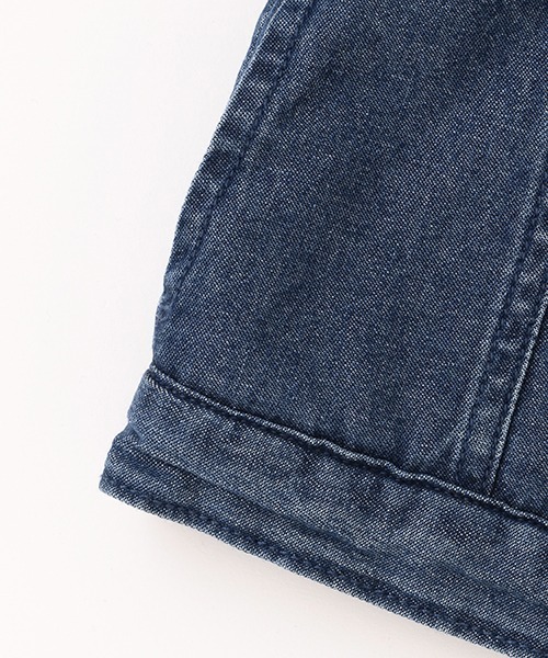 petit main（プティマイン）の「【リンク】フリルカラーデニムジャケット（デニムジャケット・キッズ・ピンク/ブルー・90cm/110cm/130cm/80ｃｍ/120cm/100cm）」の11枚目の写真