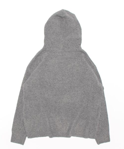 KOBE LETTUCE（コウベレタス）の「ウォッシャブルヤク風フーディニットトップス（パーカー・レディース・ブラック/アイボリー/ライラック/チャコール/ベージュ系・FREE）」の14枚目の写真