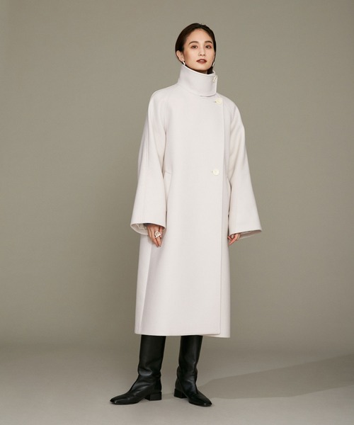 nano・universe(ナノユニバース)の「LB.01/メルトンスタンドコート(ステンカラーコート)」 - WEAR