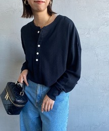 HANES（ヘインズ）の「[HANES/ヘインズ] UNDIES ヘンリーネック サーマルカットソー（Tシャツ/カットソー）」