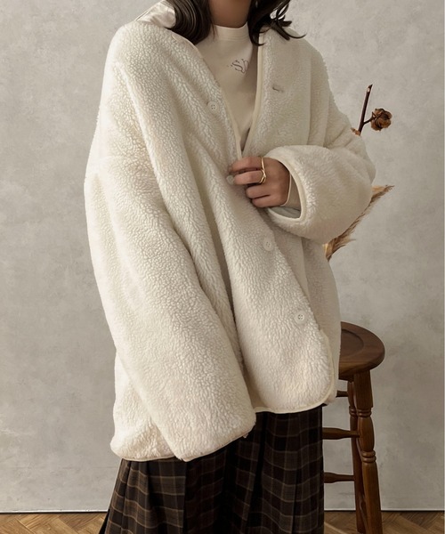 apres jour clair（アプレジュールクレア）の「【apres jour clair】2WAYキルティングブルゾン【ZOZOTOWN限定アイテム】（ブルゾン・レディース・アイボリー/ベージュ/ブラウン・フリー/X-LARGE）」の10枚目の写真