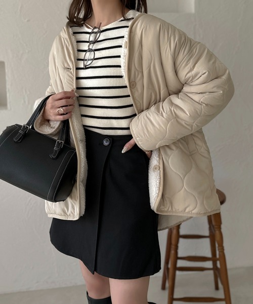 apres jour clair（アプレジュールクレア）の「【apres jour clair】2WAYキルティングブルゾン【ZOZOTOWN限定アイテム】（ブルゾン・レディース・アイボリー/ベージュ/ブラウン・フリー/X-LARGE）」の19枚目の写真