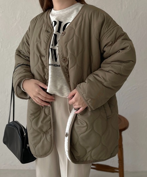 apres jour clair（アプレジュールクレア）の「【apres jour clair】2WAYキルティングブルゾン【ZOZOTOWN限定アイテム】（ブルゾン・レディース・アイボリー/ベージュ/ブラウン・フリー/X-LARGE）」の17枚目の写真