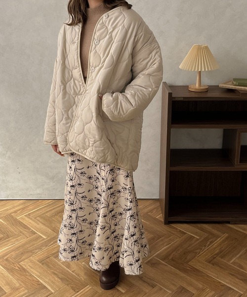 apres jour clair（アプレジュールクレア）の「【apres jour clair】2WAYキルティングブルゾン【ZOZOTOWN限定アイテム】（ブルゾン・レディース・アイボリー/ベージュ/ブラウン・フリー/X-LARGE）」の14枚目の写真