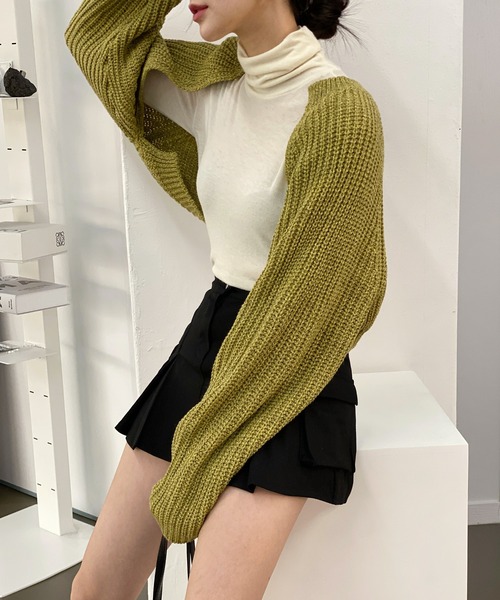 by muni:r（バイ ムニール）の「ポケットカーゴプリーツパンツスカート（スカート・レディース・ブラック/カーキ/ベージュ・SMALL/MEDIUM）」の5枚目の写真