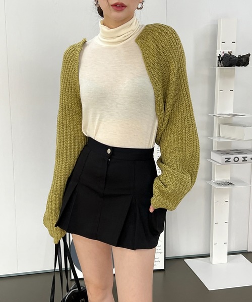 by muni:r（バイ ムニール）の「ポケットカーゴプリーツパンツスカート（スカート・レディース・ブラック/カーキ/ベージュ・SMALL/MEDIUM）」の17枚目の写真