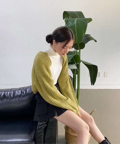 by muni:r（バイ ムニール）の「ポケットカーゴプリーツパンツスカート（スカート・レディース・ブラック/カーキ/ベージュ・SMALL/MEDIUM）」の19枚目の写真