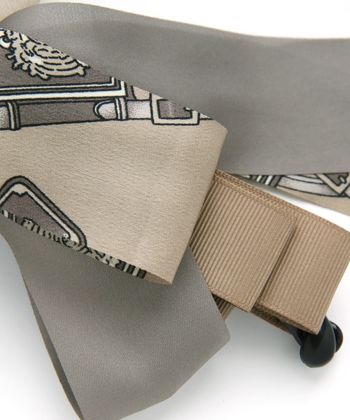 colleca la（コレカラ）の「レイヤード スカーフリボン バナナクリップ（バレッタ/ヘアクリップ・レディース・モカ/ブラック・FREE）」の7枚目の写真