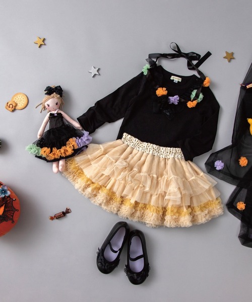 panpantutu(パンパンチュチュ)の「バレエシューズ(リボンパレード・お花畑)(バレエシューズ・キッズ・ピンク系その他/ピンク/ブラック・15cm/19cm/16cm/20㎝/18cm/17cm)」の5枚目の写真