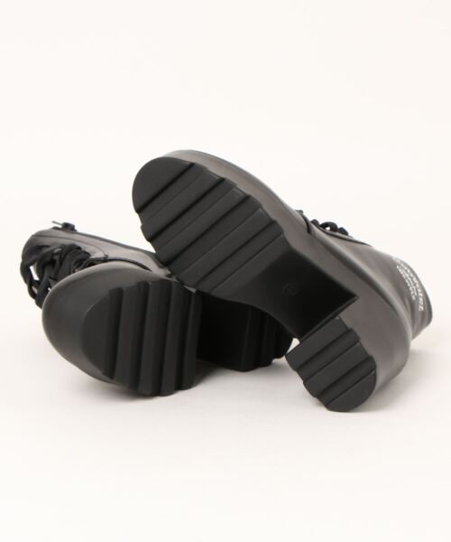 ZIDDY（ジディ）の「ZIDDY/【ニコ☆プチ掲載】リボン紐チャンキーヒールショートブーツ(21~24cm)（ブーツ・キッズ・ブラック・23/22/21/24）」の10枚目の写真