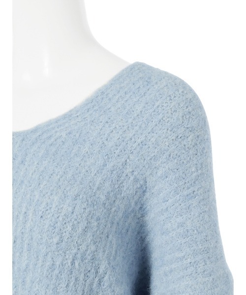 emmi（エミ）の「【emmi atelier】Vネックアルパカ混シャギーニット