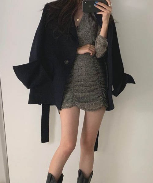 【セール】メルトントベルト付きチェスターコート（チェスターコート）｜gossip！ロサンゼルス（ゴシップロサンゼルス）