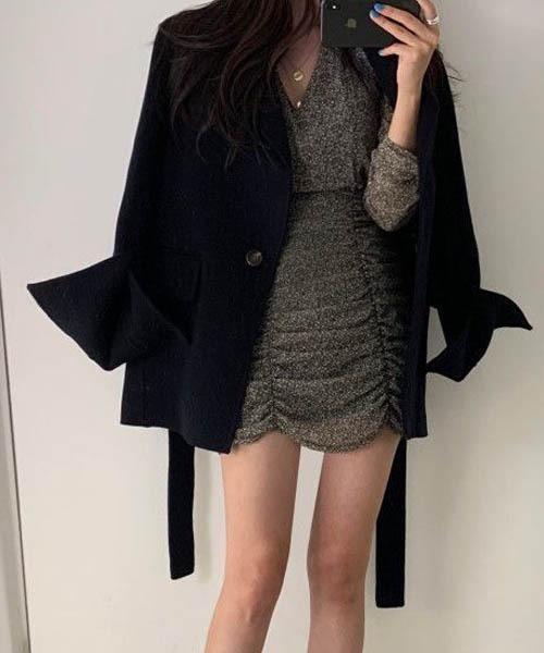 【セール】メルトントベルト付きチェスターコート（チェスターコート）｜gossip！ロサンゼルス（ゴシップロサンゼルス）