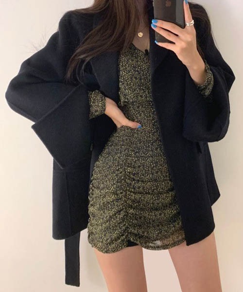 【セール】メルトントベルト付きチェスターコート（チェスターコート）｜gossip！ロサンゼルス（ゴシップロサンゼルス）