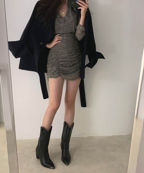 【セール】メルトントベルト付きチェスターコート（チェスターコート）｜gossip！ロサンゼルス（ゴシップロサンゼルス）