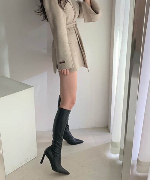 【セール】メルトントベルト付きチェスターコート（チェスターコート）｜gossip！ロサンゼルス（ゴシップロサンゼルス）