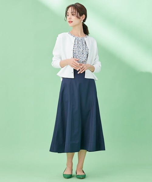 組曲(クミキョク)の「【23.0cm~24.0cm】パールヒールフラット パンプス(パンプス・レディース・グリーン系/ライラック系/ネイビー系・23/24/23.5)」の4枚目の写真