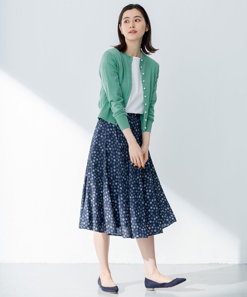 組曲(クミキョク)の「【23.0cm~24.0cm】パールヒールフラット パンプス(パンプス・レディース・グリーン系/ライラック系/ネイビー系・23/24/23.5)」の16枚目の写真