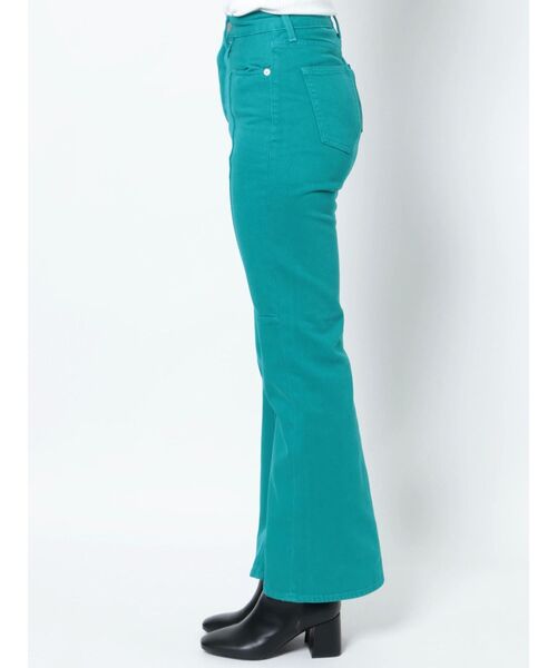 EVRIS(エヴリス)の「クロスピンタックセミフレアパンツ(デニムパンツ・レディース・ブラック/ピンク/ブルー・SMALL/MEDIUM)」の21枚目の写真