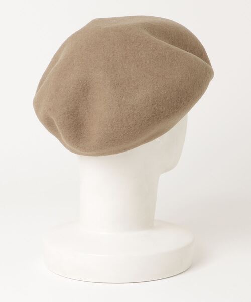 schott(ショット)の「THE H.W. DOG & CO./ ザエイチダブリュドックアンドコー/BASIC BERET/ベーシック ベレー(ハンチング/ベレー帽・メンズ・ブラック/ベージュ・F)」の3枚目の写真