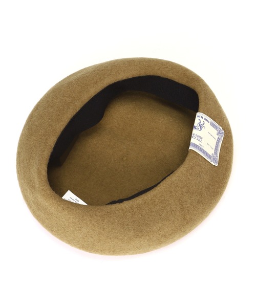 schott(ショット)の「THE H.W. DOG & CO./ ザエイチダブリュドックアンドコー/BASIC BERET/ベーシック ベレー(ハンチング/ベレー帽・メンズ・ブラック/ベージュ・F)」の5枚目の写真