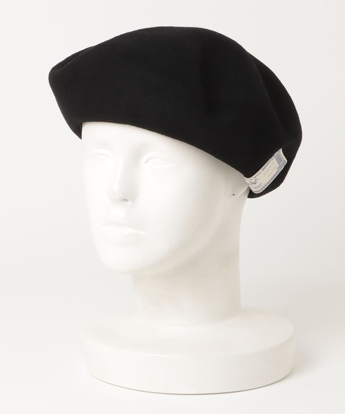schott(ショット)の「THE H.W. DOG & CO./ ザエイチダブリュドックアンドコー/BASIC BERET/ベーシック ベレー(ハンチング/ベレー帽・メンズ・ブラック/ベージュ・F)」の10枚目の写真