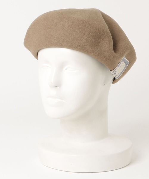 schott(ショット)の「THE H.W. DOG & CO./ ザエイチダブリュドックアンドコー/BASIC BERET/ベーシック ベレー(ハンチング/ベレー帽・メンズ・ブラック/ベージュ・F)」の11枚目の写真
