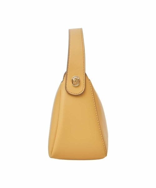 OFUON le MK（オフオンルエムケー）の「【2WAY】フェイクレザーコンパクトハンドバッグ（ハンドバッグ・レディース・ベージュ/ブラック/イエロー・38）」の7枚目の写真