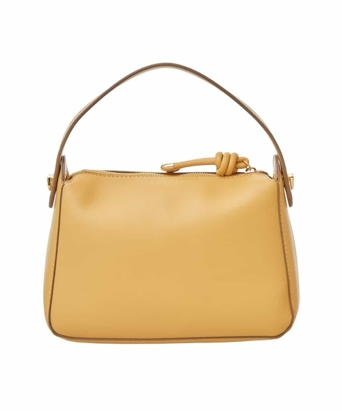 OFUON le MK（オフオンルエムケー）の「【2WAY】フェイクレザーコンパクトハンドバッグ（ハンドバッグ・レディース・ベージュ/ブラック/イエロー・38）」の6枚目の写真