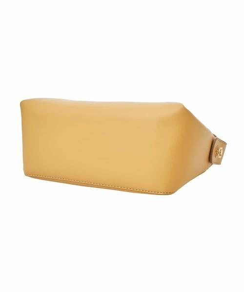 OFUON le MK（オフオンルエムケー）の「【2WAY】フェイクレザーコンパクトハンドバッグ（ハンドバッグ・レディース・ベージュ/ブラック/イエロー・38）」の4枚目の写真