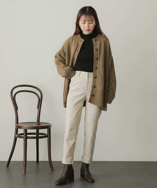 SENSE OF PLACE by URBAN RESEARCH(センスオブプレイスバイアーバンリサーチ)の「ストレッチスリムテーパードパンツ(スラックス・レディース・ブラック/ライトベージュ/モカ・MEDIUM/LARGE/X-SMALL/SMALL/TALL)」の16枚目の写真