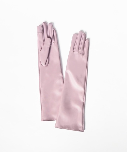 Casselini(キャセリーニ)の「【タッチパネル対応】Casselini(キャセリーニ)ストレッチロンググローブ(手袋・レディース・アイボリー/ブラック/パープル/ブラウン・FREE)」の22枚目の写真