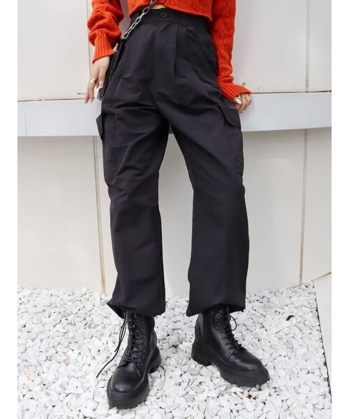 EVRIS(エヴリス)の「パラシュートパンツ(カーゴパンツ・レディース・ホワイト/ブラック/オレンジ/パープル・FREE)」の18枚目の写真