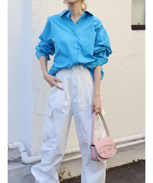 EVRIS(エヴリス)の「パラシュートパンツ(カーゴパンツ・レディース・ホワイト/ブラック/オレンジ/パープル・FREE)」の20枚目の写真