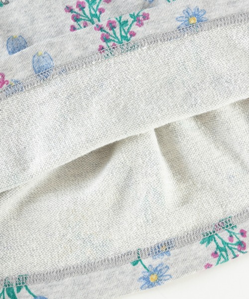 KP(ケーピー)の「日本製/mimiちゃん花柄プリントミニ裏毛Aライントレーナー(80~90)(スウェット・キッズ・杢グレー/オフホワイト・90cm/80cm)」の15枚目の写真