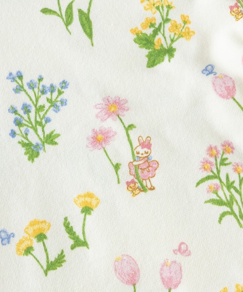 KP(ケーピー)の「日本製/mimiちゃん花柄プリントミニ裏毛Aライントレーナー(80~90)(スウェット・キッズ・杢グレー/オフホワイト・90cm/80cm)」の10枚目の写真