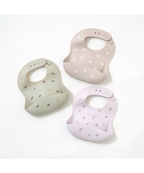 apres les cours（アプレレクール）の「バラエティシリコンビブ（マグ/哺乳瓶/お食事グッズ・キッズ・ミント/その他3/ピンク・90）」の4枚目の写真