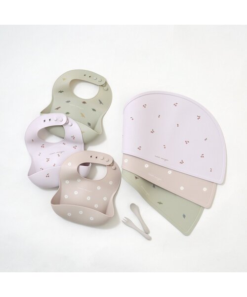 apres les cours（アプレレクール）の「バラエティシリコンビブ（マグ/哺乳瓶/お食事グッズ・キッズ・ミント/その他3/ピンク・90）」の6枚目の写真