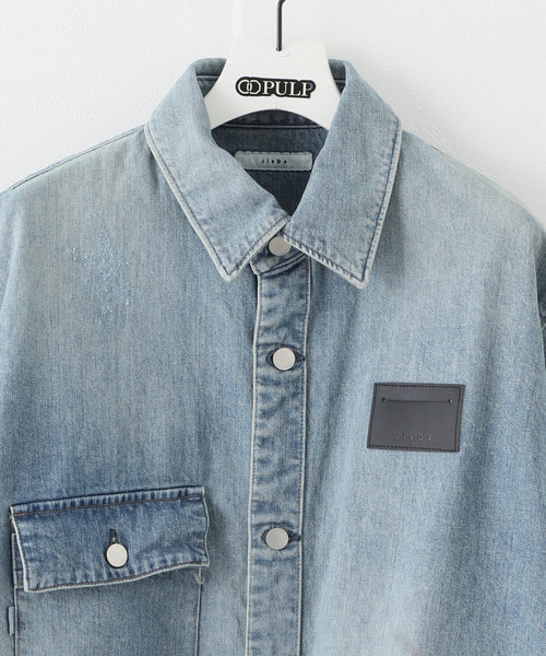 値下げ可！ジエダ Damage Over Denim Shirt　デニムシャツ JIEDA - DAMAGE OVER DENIM SHIRT/INDIGO | NapsNote