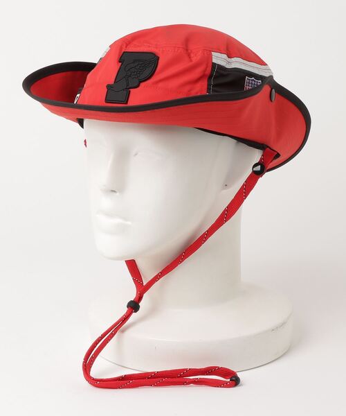 atmos pink(アトモスピンク)の「POLO RALPH LAUREN BOONEY CAP-HAT (RED MULTI) / ポロ ラルフ ブーニー ハット(ハット・メンズ・レッド・S/M)」の1枚目の写真