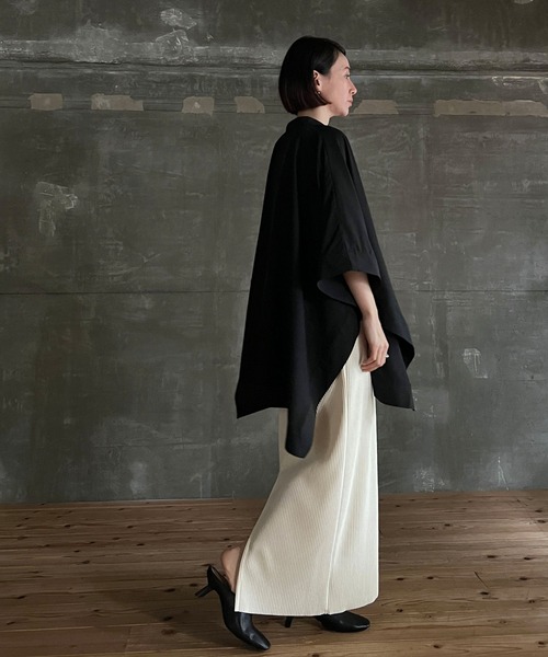 cona（コナ）の「【ZOZO限定】ドレープオーバーシャツ（シャツ/ブラウス・レディース・ブラック/ブルー・FREE）」の20枚目の写真