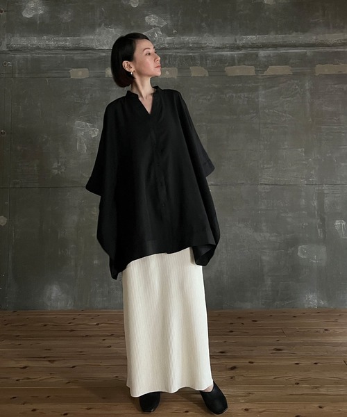 cona（コナ）の「【ZOZO限定】ドレープオーバーシャツ（シャツ/ブラウス・レディース・ブラック/ブルー・FREE）」の19枚目の写真
