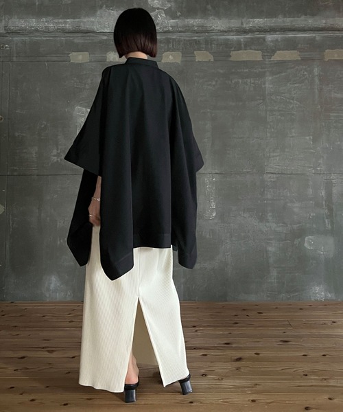 cona（コナ）の「【ZOZO限定】ドレープオーバーシャツ（シャツ/ブラウス・レディース・ブラック/ブルー・FREE）」の21枚目の写真