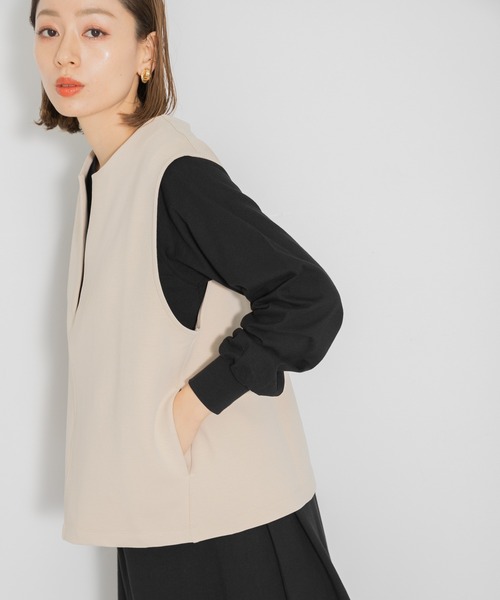 URBAN RESEARCH Sonny Label（アーバンリサーチサニーレーベル）の「『SETアイテム』カットベストセットワンピース（ワンピース・レディース・グレー系その他/ベージュ系その他/ブラック系その他・FREE）」の19枚目の写真