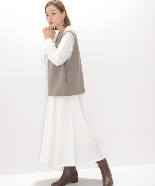 URBAN RESEARCH Sonny Label（アーバンリサーチサニーレーベル）の「『SETアイテム』カットベストセットワンピース（ワンピース・レディース・グレー系その他/ベージュ系その他/ブラック系その他・FREE）」の16枚目の写真